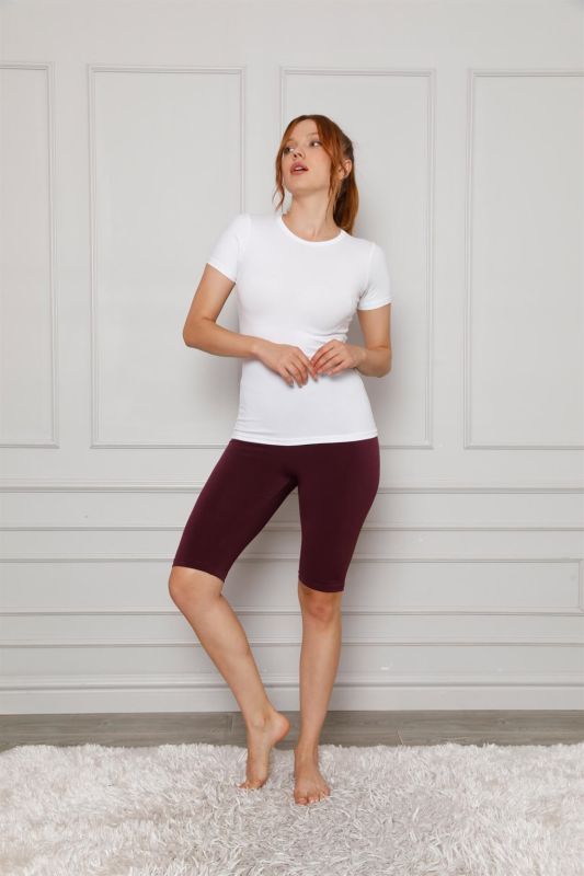 moda çizgi Microfiber Diz Üstü Tayt 5868 - 2