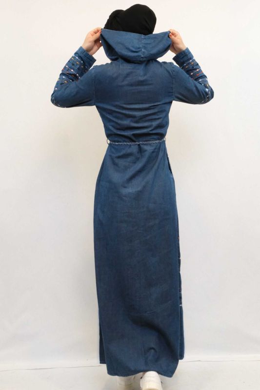 Moda Çizgi Embroidered Denim Cap - 3