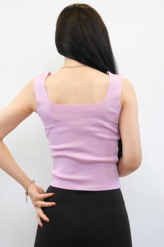 Moda Çizgi Knitwear Undershirt Lilac - 3