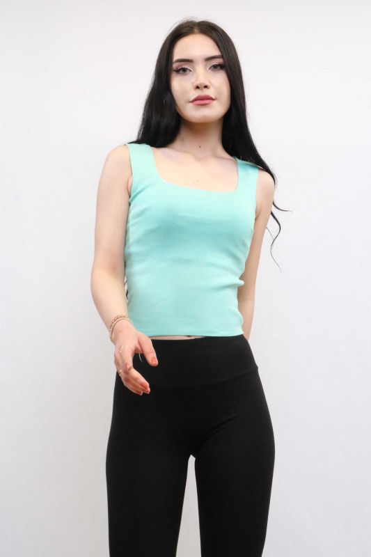 Moda Çizgi Knitwear Undershirt Mint - 1