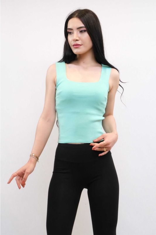 Moda Çizgi Knitwear Undershirt Mint - 3