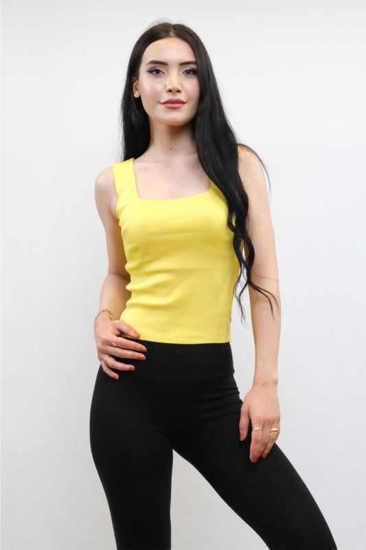 Moda Çizgi Knitwear Undershirt Yellow - 1