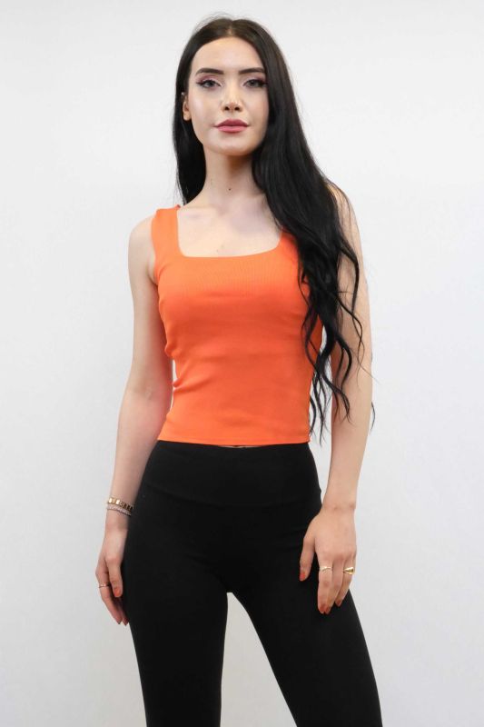 Moda Çizgi Knitwear Undershirt Orange - 2