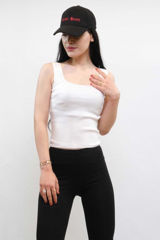 Moda Çizgi Knitwear Undershirt White - 3