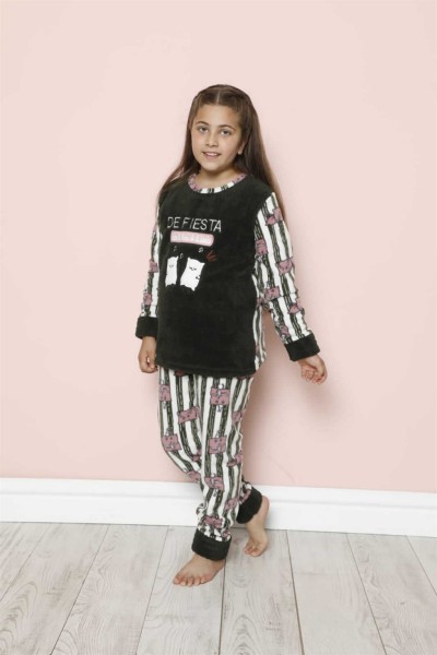 Moda Çizgi - moda çizgi WelSoft Polar Çocuk Pijama Takımı 20243Y