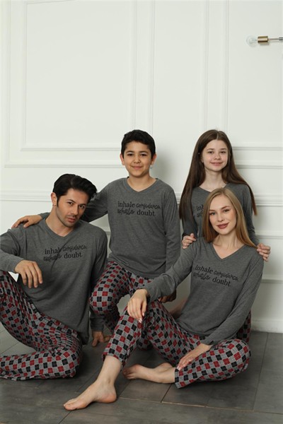 Moda Çizgi Aile Penye Pijama Takım (anne - kız ) 50112 Ayrı Ayrı Satılır . Fiyatları Farklıdır - Thumbnail