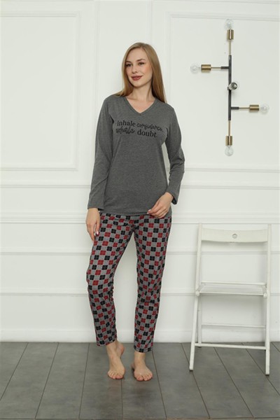 Moda Çizgi Aile Penye Pijama Takım (anne - kız ) 50112 Ayrı Ayrı Satılır . Fiyatları Farklıdır - Thumbnail