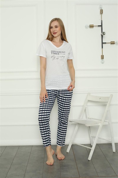Moda Çizgi Aile Penye Pijama Takım (anne - kız ) 50113 Ayrı Ayrı Satılır . Fiyatları Farklıdır - Thumbnail