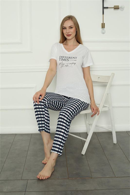 Moda Çizgi Aile Penye Pijama Takım (anne - kız ) 50113 Ayrı Ayrı Satılır . Fiyatları Farklıdır - 4