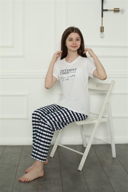 Moda Çizgi Aile Penye Pijama Takım (anne - kız ) 50113 Ayrı Ayrı Satılır . Fiyatları Farklıdır - 7