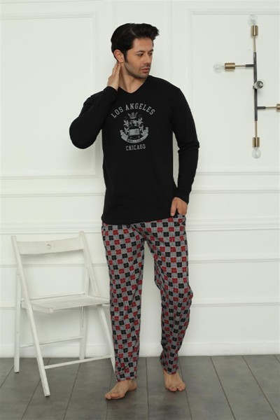 Moda Çizgi Aile Penye Pijama Takım (baba - oğul ) 50111 Ayrı Ayrı Satılır . Fiyatları Farklıdır - Thumbnail