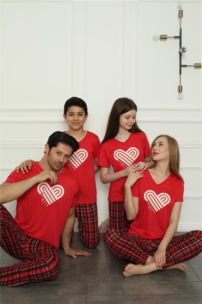 Moda Çizgi Aile Penye Pijama Takım (baba - oğul ) 50114 Ayrı Ayrı Satılır . Fiyatları Farklıdır - Thumbnail