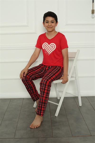 Moda Çizgi Aile Penye Pijama Takım (baba - oğul ) 50114 Ayrı Ayrı Satılır . Fiyatları Farklıdır - Thumbnail