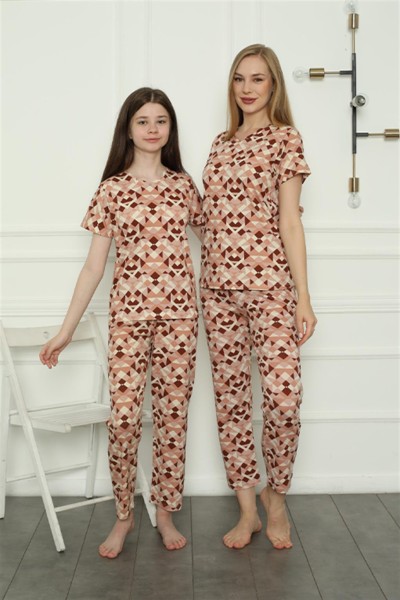Moda Çizgi - Moda Çizgi Anne Kız Aile Penye Pijama Takım Ayrı Ayrı Satılır. Fiyatları Farklıdır 50103