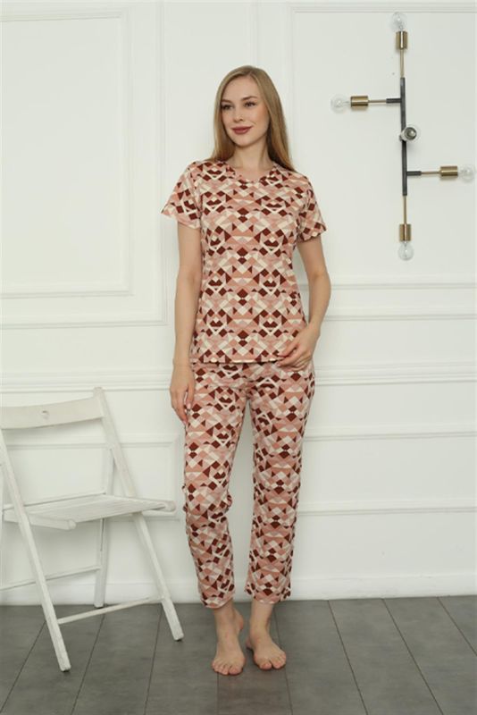 Moda Çizgi Anne Kız Aile Penye Pijama Takım Ayrı Ayrı Satılır. Fiyatları Farklıdır 50103 - 3