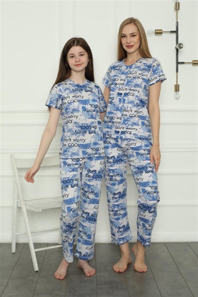 Moda Çizgi - Moda Çizgi Anne Kız Aile Penye Pijama Takım Ayrı Ayrı Satılır. Fiyatları Farklıdır 50104