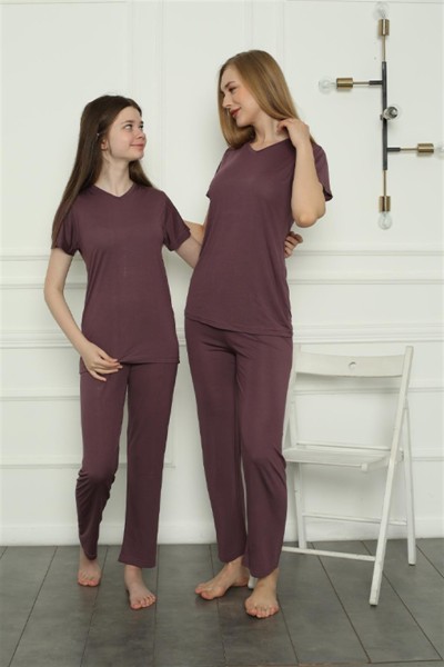 Moda Çizgi - Moda Çizgi Anne Kız Aile Penye Pijama Takım Ayrı Ayrı Satılır. Fiyatları Farklıdır 50106