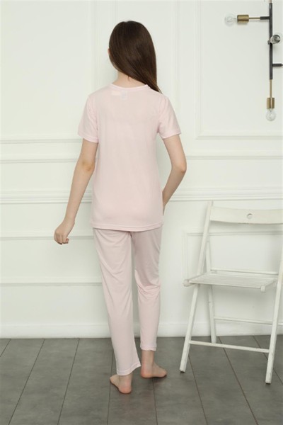 Moda Çizgi Anne Kız Aile Penye Pijama Takım Ayrı Ayrı Satılır. Fiyatları Farklıdır 50107 - Thumbnail