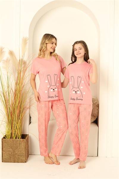 Moda Çizgi - Moda Çizgi Anne Kız Aile Pijama Takım Ayrı Ayrı Satılır 50100