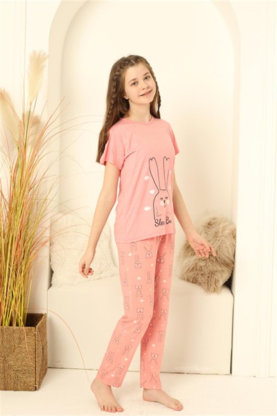 Moda Çizgi Anne Kız Aile Pijama Takım Ayrı Ayrı Satılır 50100 - Thumbnail