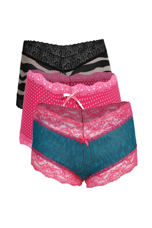Moda Çizgi Women's 3-Piece Boxer 40207 - 1