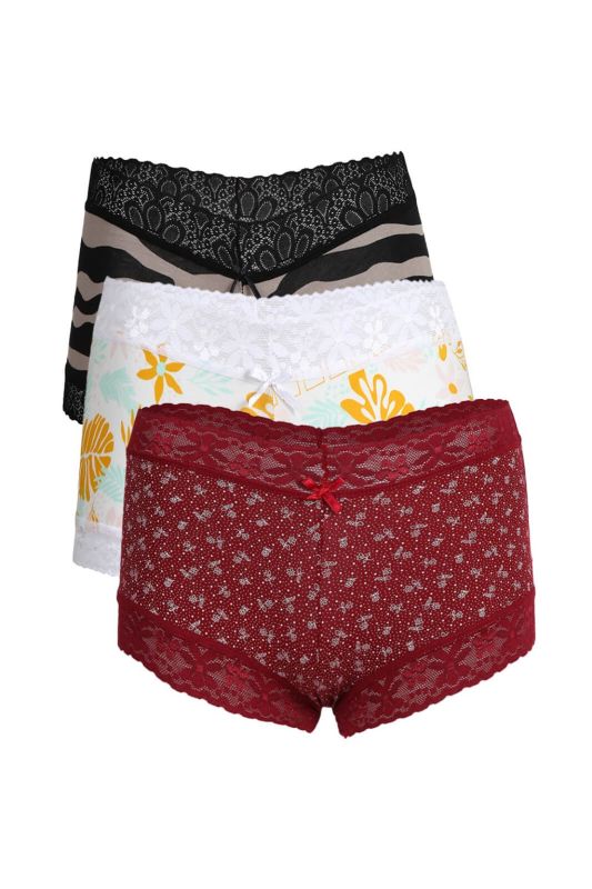 Moda Çizgi Women's 3-Piece Boxer 40209 - 1
