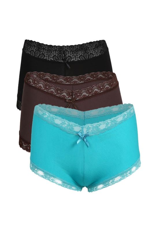 Moda Çizgi Bayan 3'lü Boxer 40210 - 1