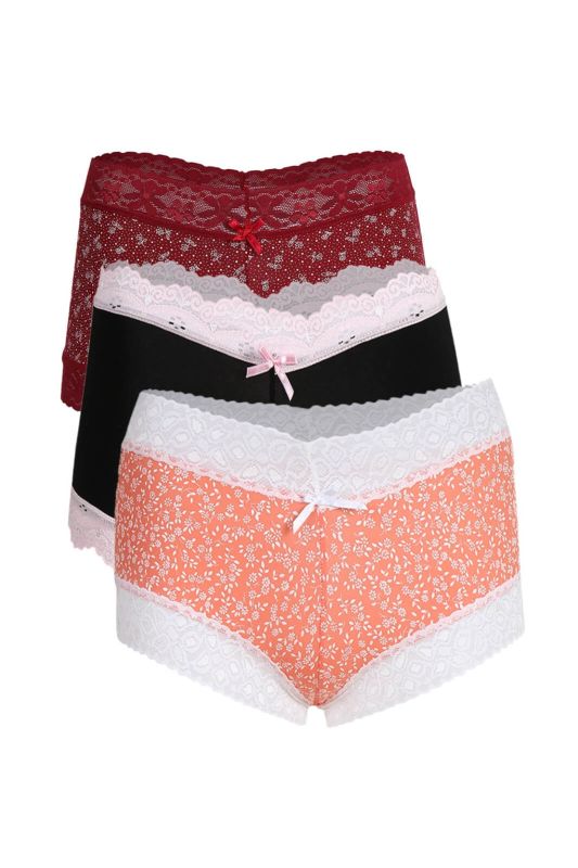 Moda Çizgi Bayan 3'lü Boxer 40214 - 1