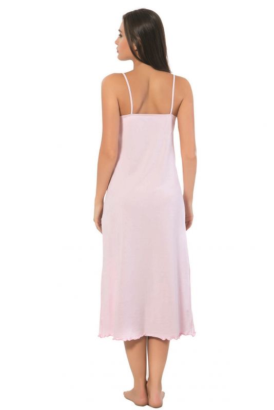 Moda Çizgi Women's Rope Strap Long Nightgown 900 - 2