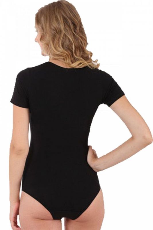 Moda Çizgi Bayan Kısa Kol Çıtçıtlı Body 242 - 2