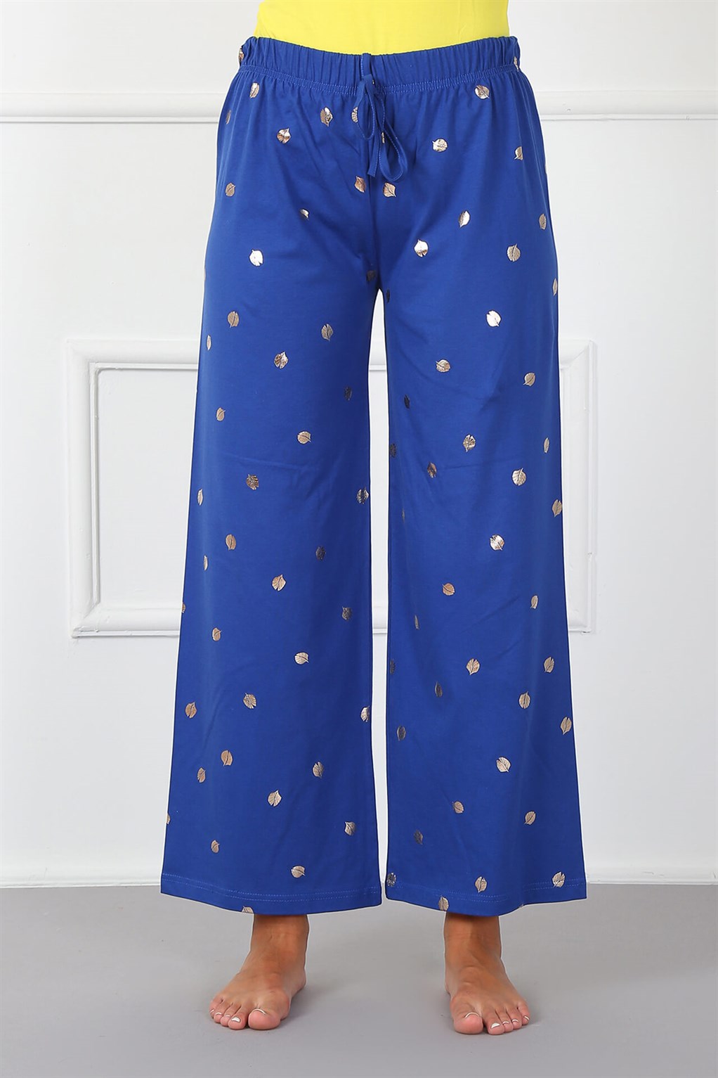 Moda Çizgi Bayan Pamuk Tek Alt Pijama 210013 - M | Saks