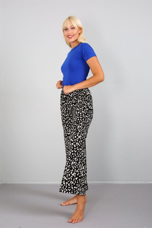 Moda Çizgi Women's Combed Cotton Wide Leg Trousers 210032 - 3