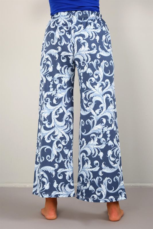 Moda Çizgi Women's Combed Cotton Wide Leg Trousers 210033 - 4