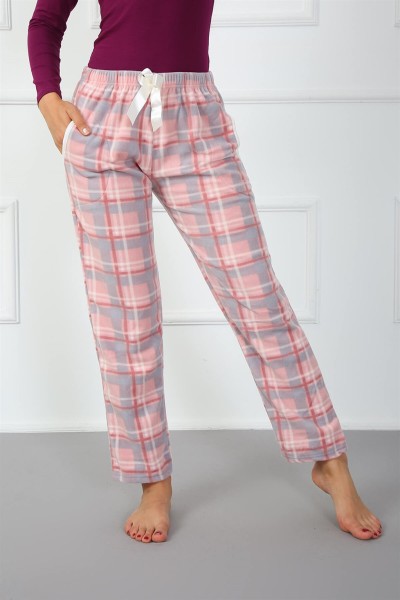 Moda Çizgi Bayan Welsoft Polar Tek Alt Pijama 210042 - Thumbnail