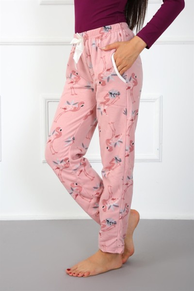 Moda Çizgi Bayan Welsoft Polar Tek Alt Pijama 210044 - Thumbnail