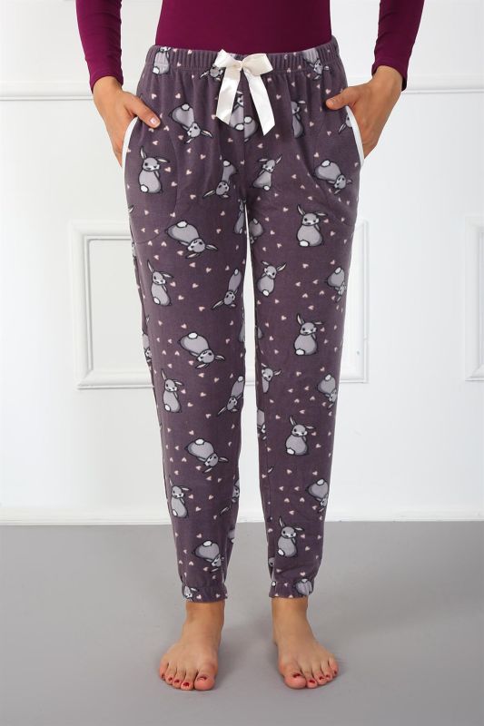 Moda Çizgi Women's Welsoft Polar Single Bottom Pajamas 210047 - 1