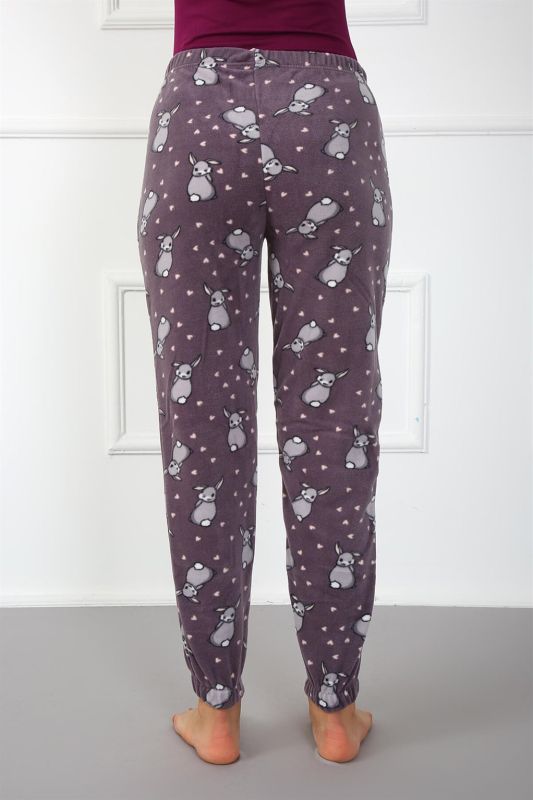 Moda Çizgi Women's Welsoft Polar Single Bottom Pajamas 210047 - 4