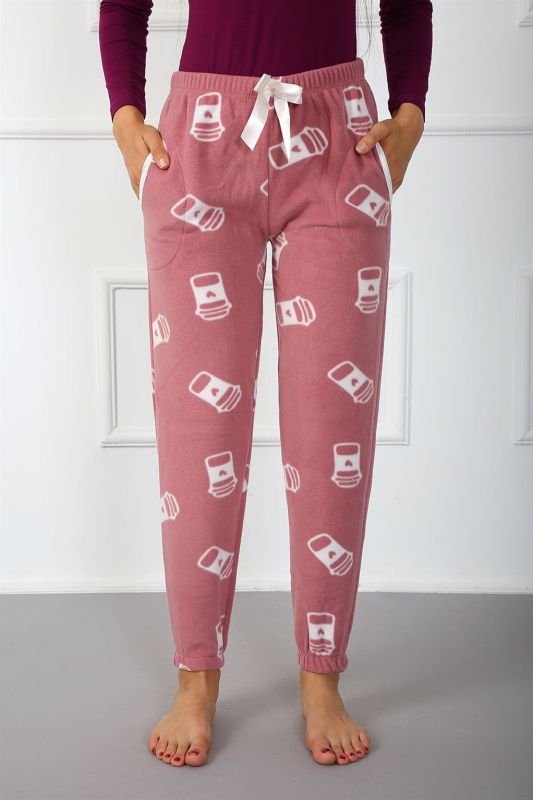 Moda Çizgi Women's Welsoft Polar Single Bottom Pajamas 210048 - 1