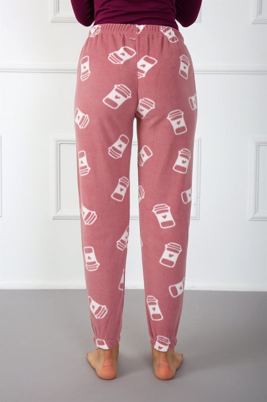 Moda Çizgi Women's Welsoft Polar Single Bottom Pajamas 210048 - 4
