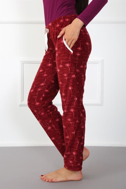 Moda Çizgi Women's Welsoft Polar Single Bottom Pajamas 210049 - 2