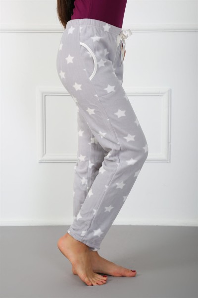 Moda Çizgi Bayan Welsoft Polar Tek Alt Pijama 210050 - Thumbnail