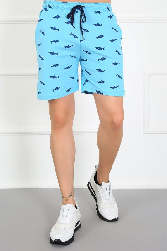 Moda Çizgi Men's Pocketed Cotton Lacoste Shorts 6808 - 1