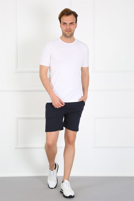Moda Çizgi Men's Pocketed Cotton Lacoste Shorts 6809 - 4