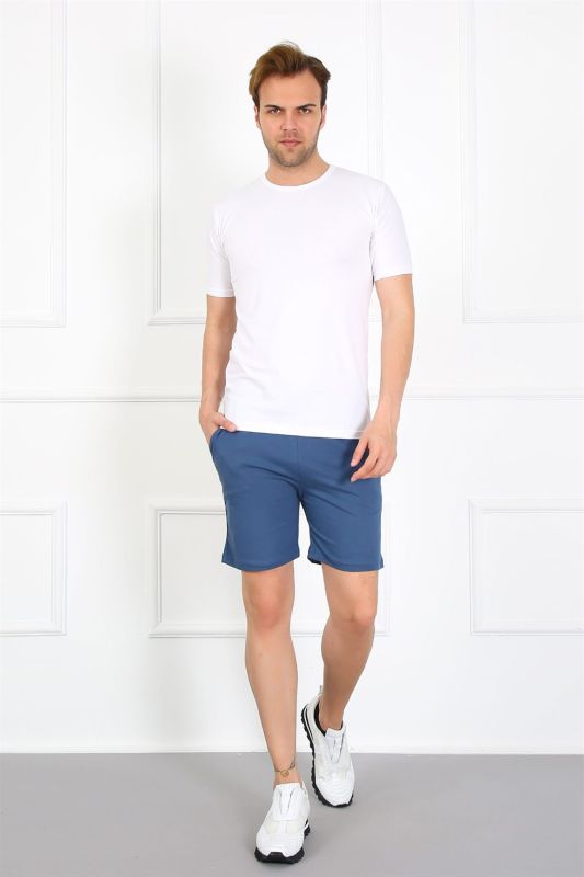 Moda Çizgi Men's Pocketed Cotton Lacoste Shorts 6810 - 4