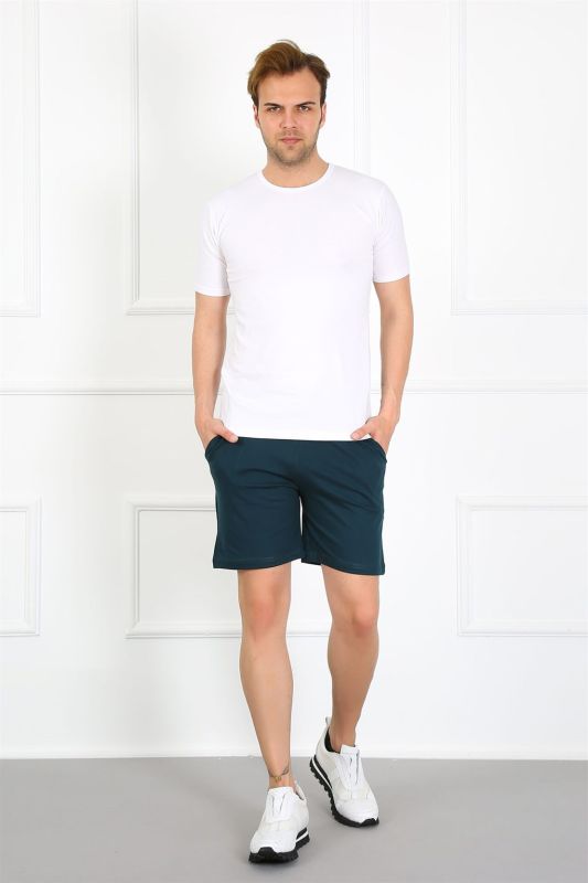 Moda Çizgi Men's Pocketed Cotton Lacoste Shorts 6811 - 4