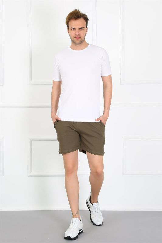 Moda Çizgi Men's Pocketed Cotton Lacoste Shorts 6813 - 4