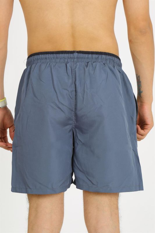 Moda Çizgi Erkek Gri Deniz Şortu 27485 - 5