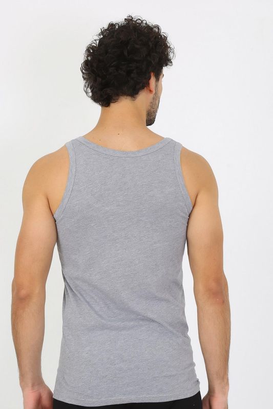 moda çizgi Erkek Gri Ribana Atlet 6502 - 3