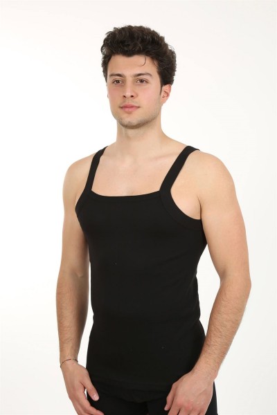 Moda Çizgi Erkek Kalın Askılı Likralı Atlet 21003 - Thumbnail
