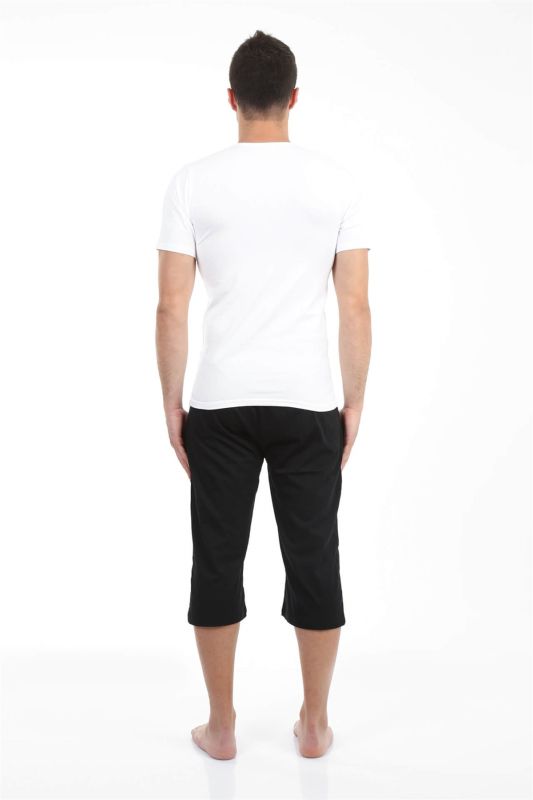 Moda Çizgi Erkek Pamuk Kapri 27191 - 3